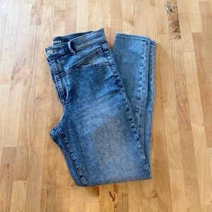 Express High Wasted Acid Wash Skinny Jean